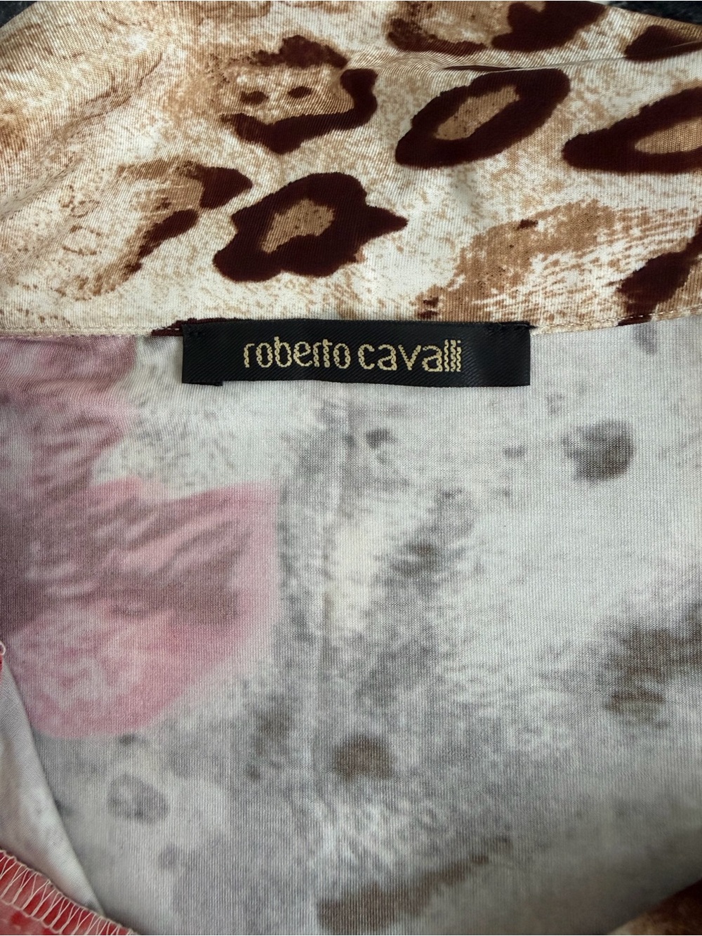 Vintage Roberto Cavalli Orchid Animal Print Dress - Picture 8 of 13